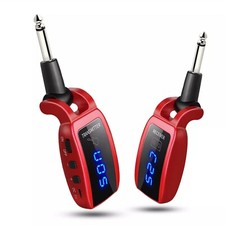 5.8GHz Wireless Guitar System Transmitter Receiver Rechargeable LED Display 30m