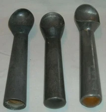 3 VINTAGE METAL ICE CREAM SCOOPS - 1 ZEROLL MAUMEE OHIO & 2 - ? # 1 & # 20