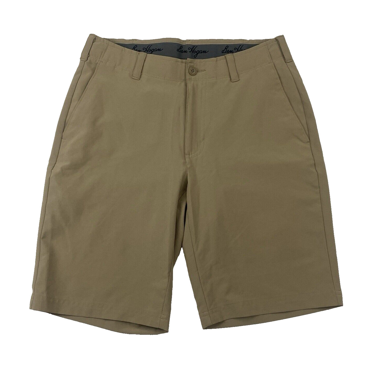 Ben Hogan Brown Flat Front Performance Shorts Siz… - image 1