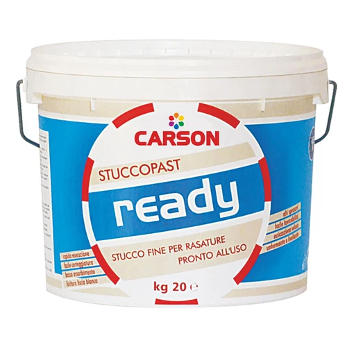 Stucco in pasta pronto per muri muro bianco Carteggiabile Rasature Carson Ready