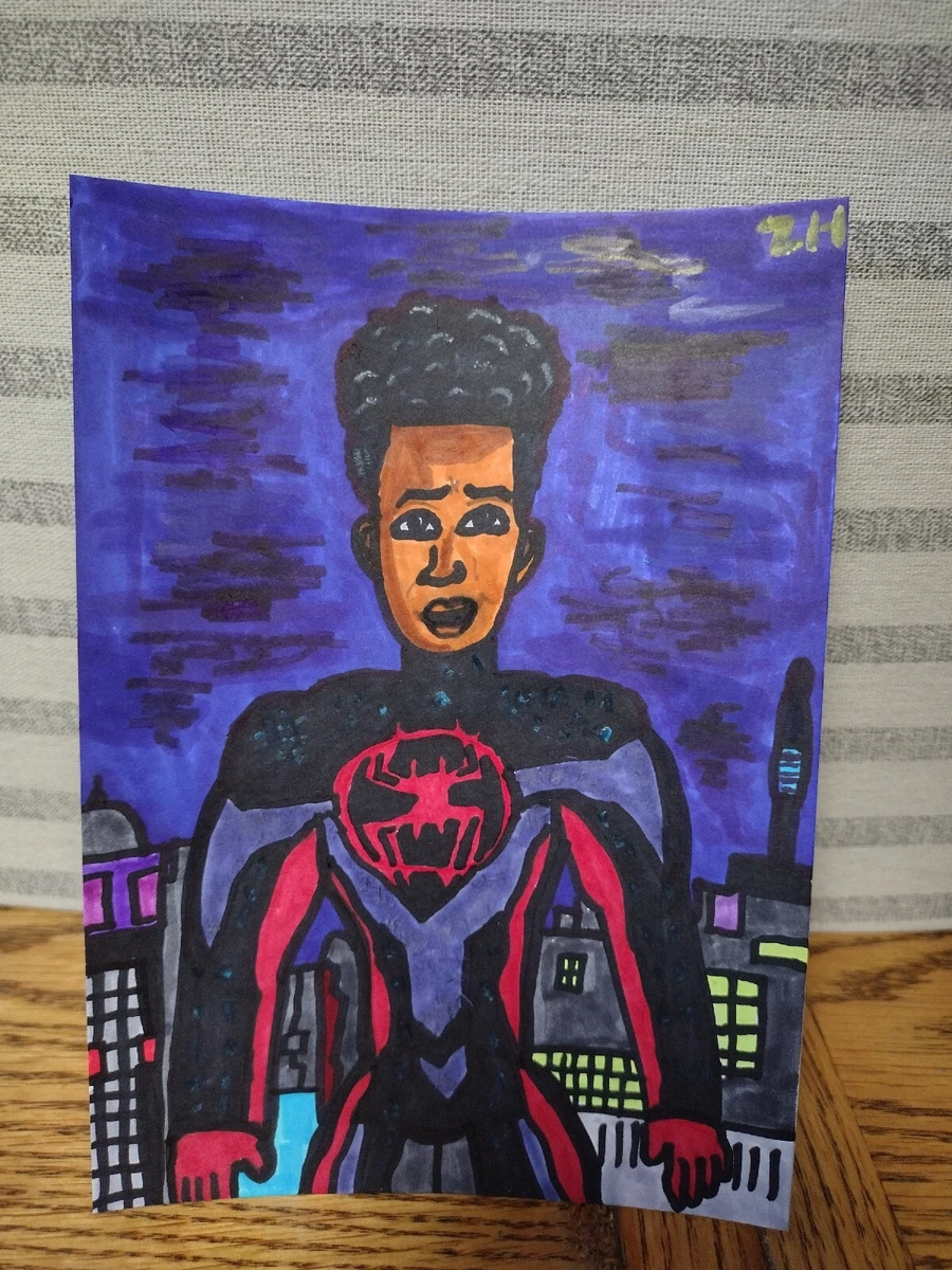 Drawing Miles Morales Spider Man Across The Spiderverse Unmasked Ultimate Marvel