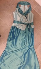 Festliches zweiteiliges Abendkleid,  Größe 42, zweifarbig Türkis, neuwertig