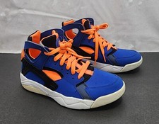 Nike Flight Huarache GS Kids Sz 6Y Blue Orange 705281-400 Sneakers