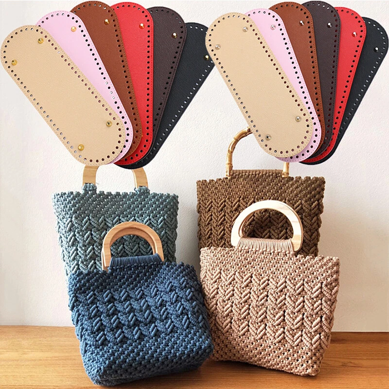 29.5*10cm Purse Accessories PU Leather Shaper Bag Bottom Base Crochet Bag  Pad