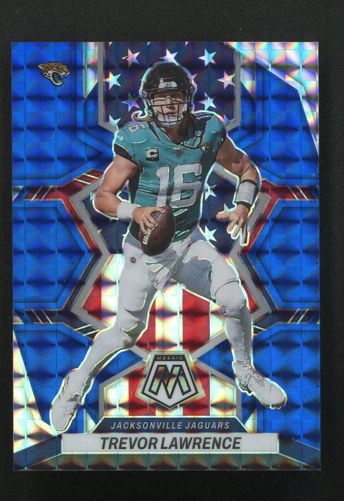 2022 Panini Blue Mosaic Prizm #267 Trevor Lawrence Jaguars /99