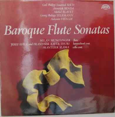 LP Vivaldi / Telemann / C.P.E. Bach a.o. Baroque Flute Sonatas Supraphon