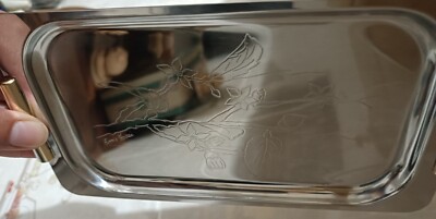 Plateau En Inox 18/10 Miroir Gravé – Pour Cuisine, Neuf Sous Emballage