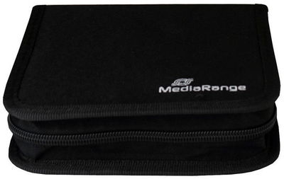 3 Mediarange Taschen Storage Wallet für 24 BD / CD / DVD in schwarz
