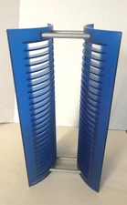 Blue CD Tower Rack Storage Holder Organizer Future Post Modern Atlantic VTG Y2K