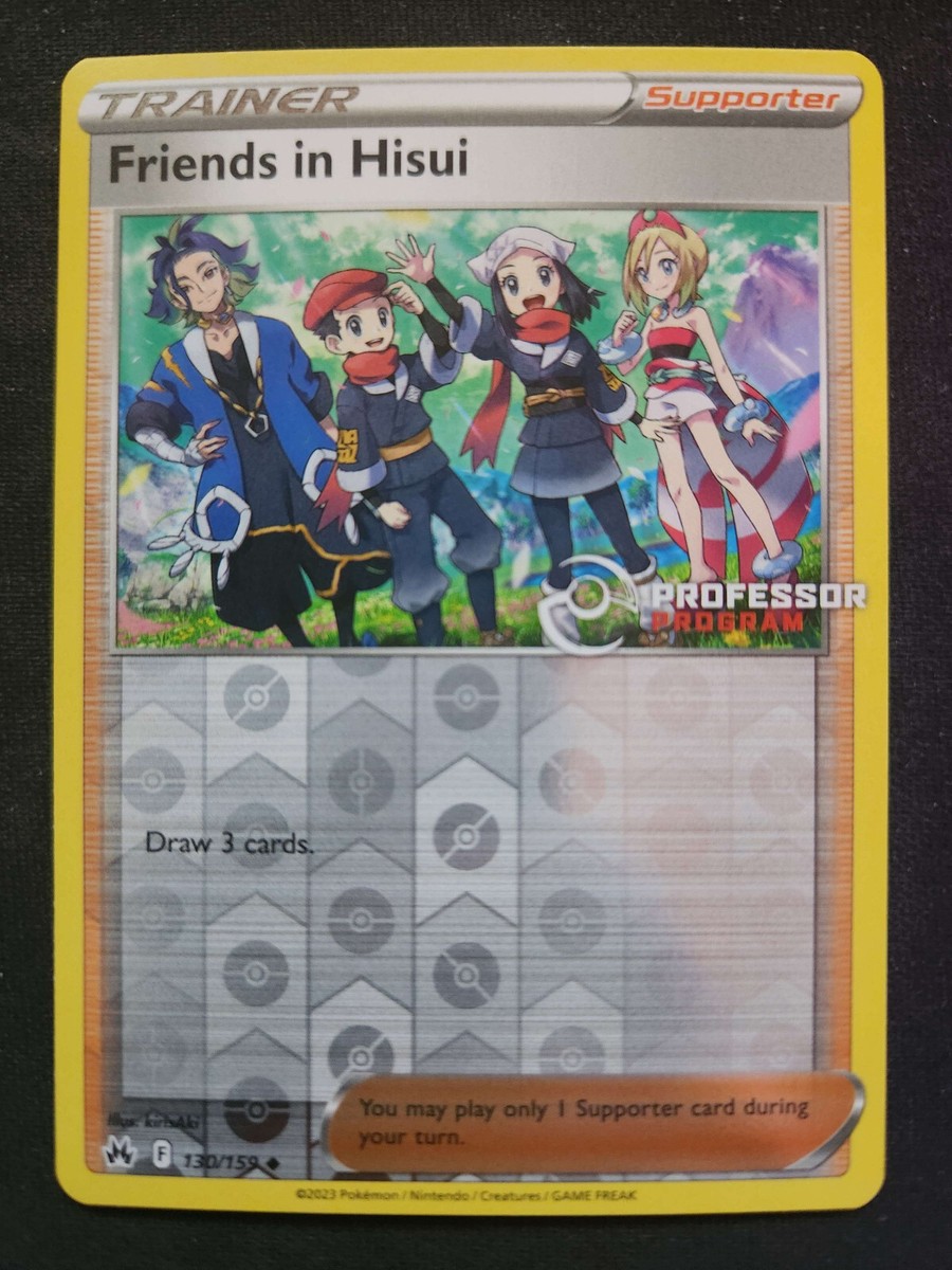 Pokémon TCG Friends in Hisui - Professor Program Stamped Promo | eBay