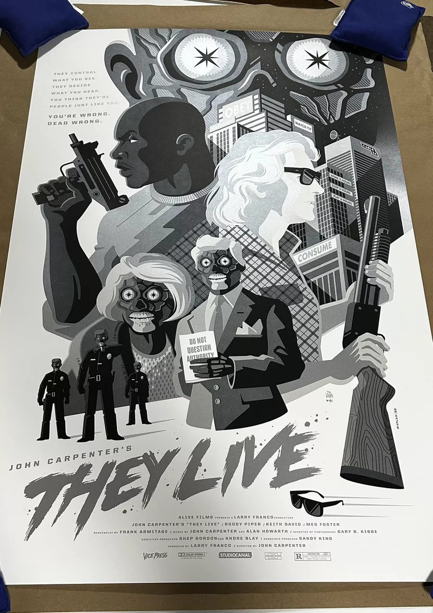 THEY LIVE variant edition screenprint