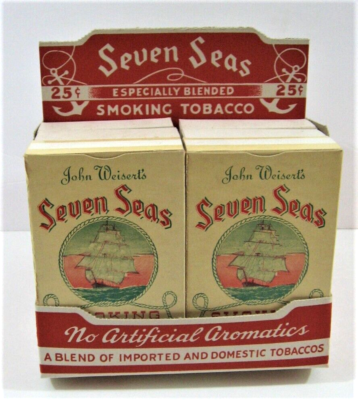 seven seas tobacco Vintage Seven Seas Tobacco Store Counter Double Display W/ 12 Boxes St  Louis Mo