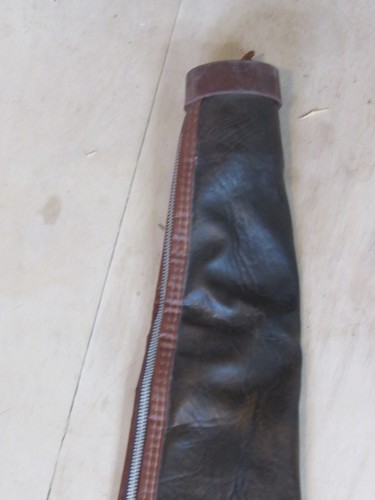 Estuche de cuero vintage para pistola para rifle forrado con mango 49" #P9 - Imagen 4 de 12