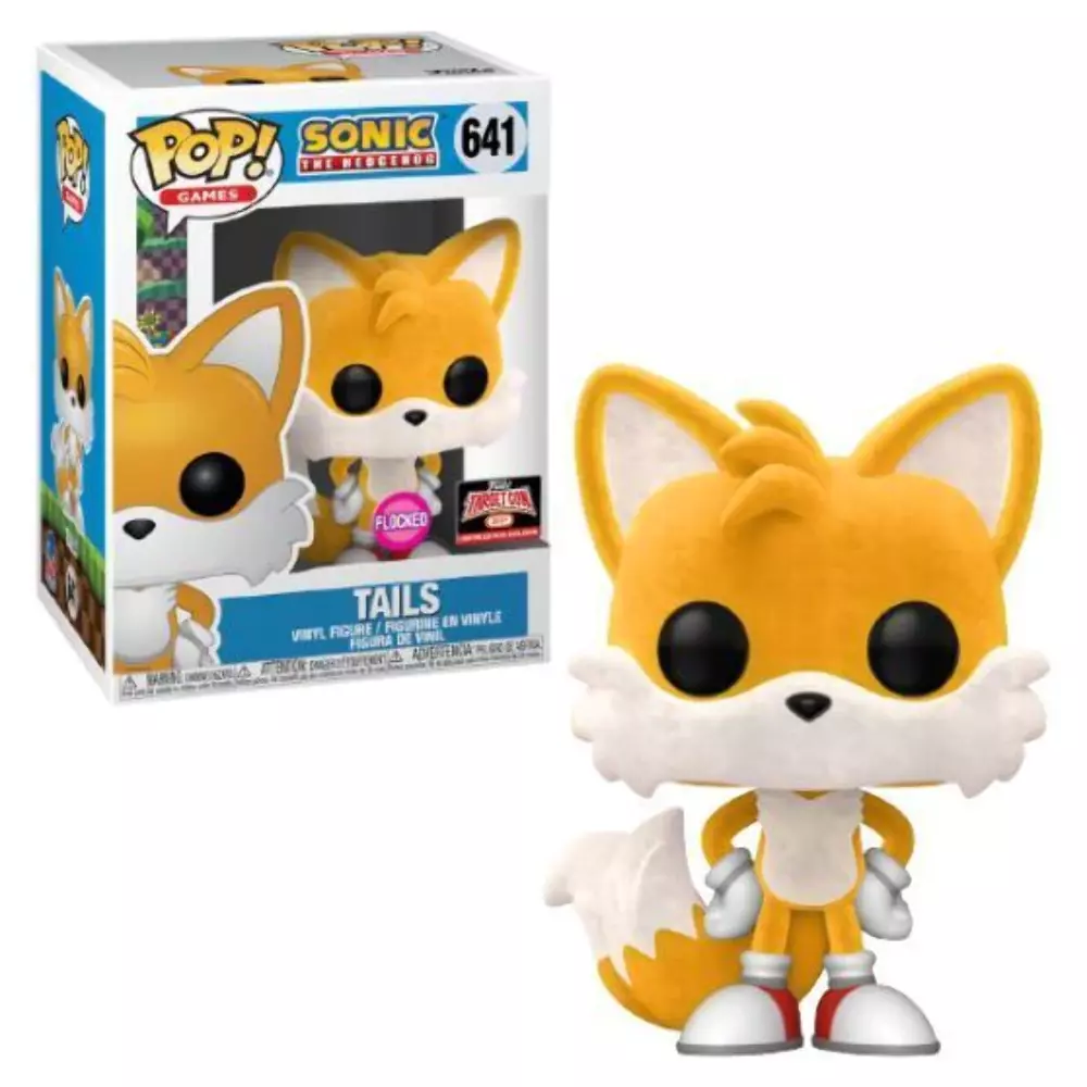 Funko POP! Games: Sonic The Hedgehog - Tails (Flocked) (2021 Target Con)  #641