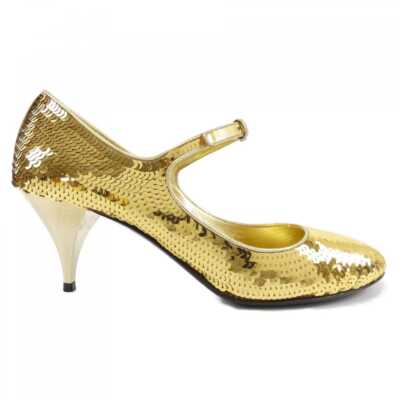 Miu Miu Women's Sequins Mary Jane Pumps in Gold Size 36 | eBay