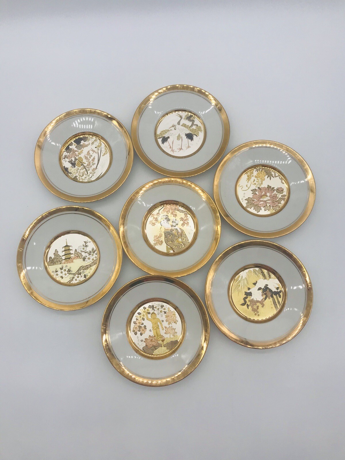 The Japanese Floral Calendar Chokin PlateCollection PlateThe Hamilton