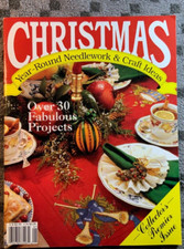 CHRISTMAS YEAR-ROUND NEEDLEWORK  CRAFT IDEAS 1990. Collector  s Premier Issue