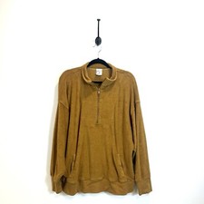Aerie Offline Summer Lights Terry Half Zip Pullover Golden Yellow Size XL