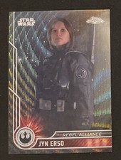 2023 Topps Chrome STAR Wars JYN ERSO Black Wave Refractor 19 Rebel Alliance