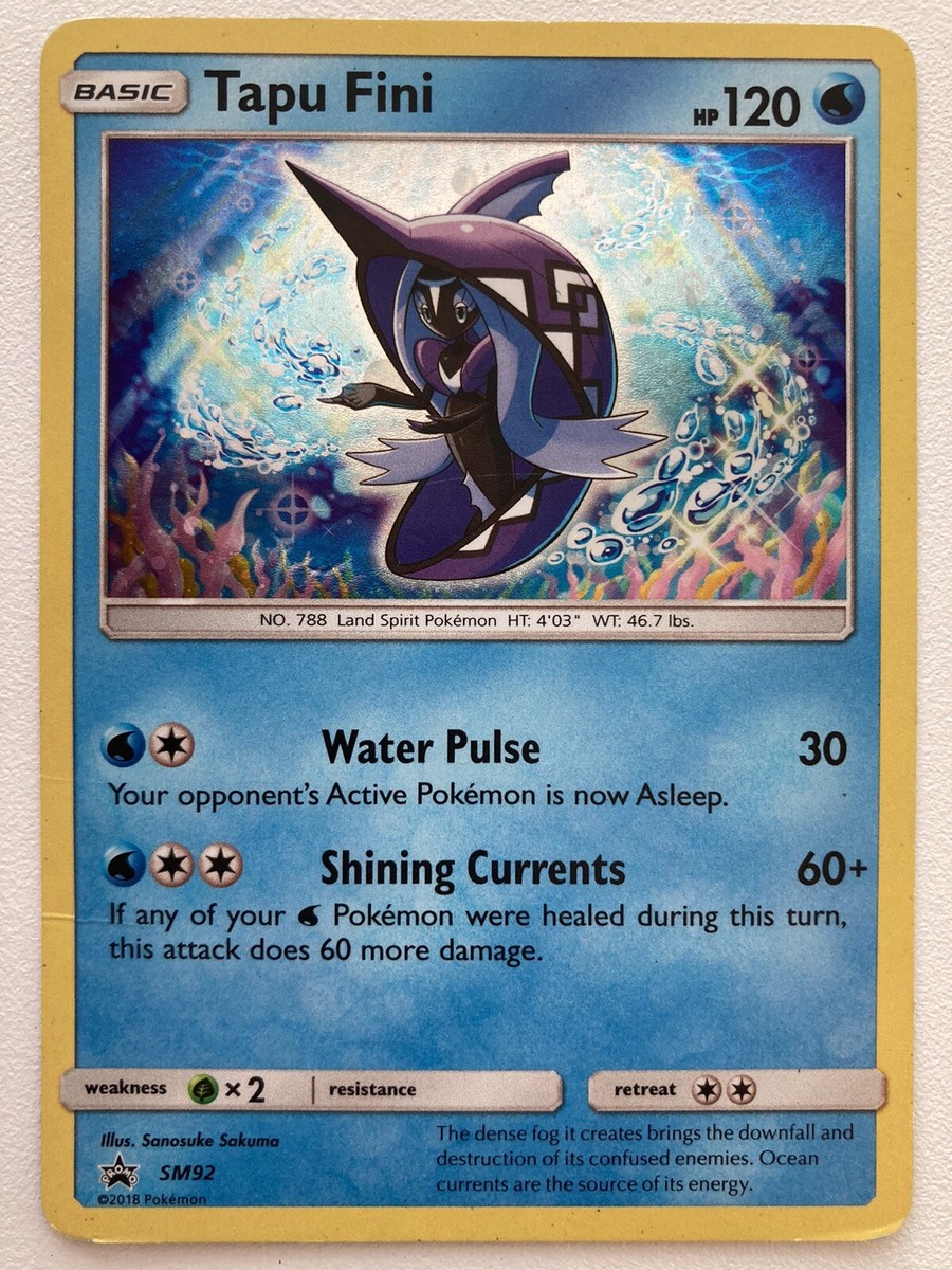 Pokemon card Tapu Fini SM92 - U.S. Seller Pokemon card Tapu Fini SM92 - U.S. Seller