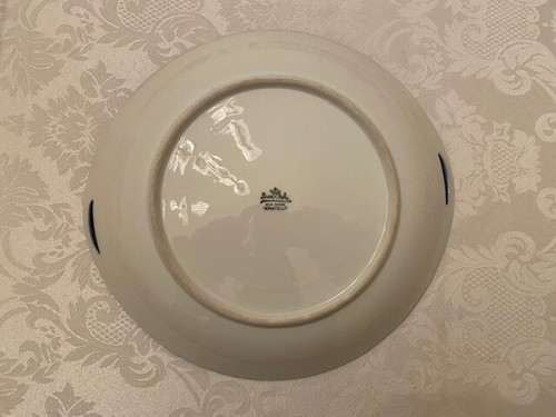 Plato de pastel Rosenthale Donatello pintado a mano dos asas plato de pastel 10,25" diámetro 19 - Imagen 2 de 4