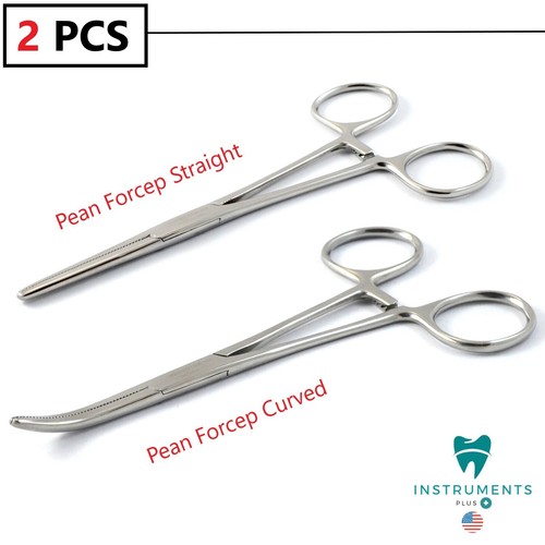 Pinze emostatiche Pean, pinze per arterie, pinze di bloccaggio dritte e curve nuove - Foto 6 di 6