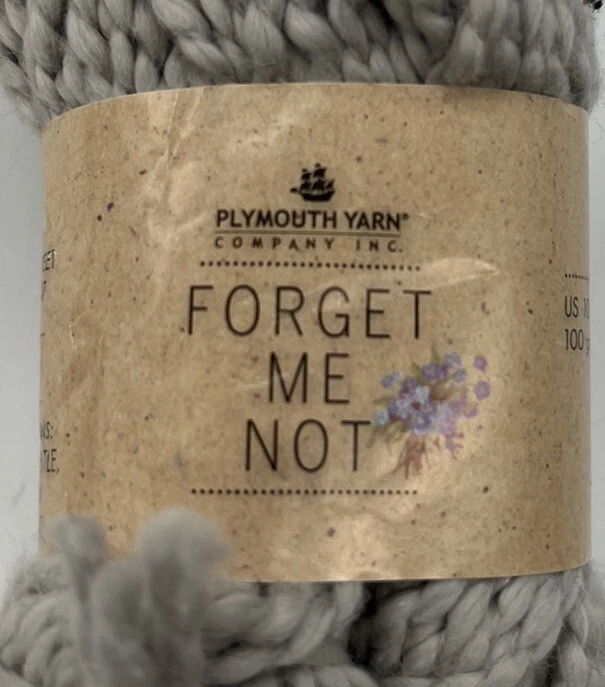 Plymouth Yarn Forget Me Not Yarn "Light Gray" 1 Skein #1757 - Image 2 of 4