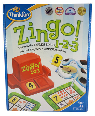 Zingo 1-2-3 - Das rasante Zahlen Bingo Thinkfun Rechenspiel Lernspiel