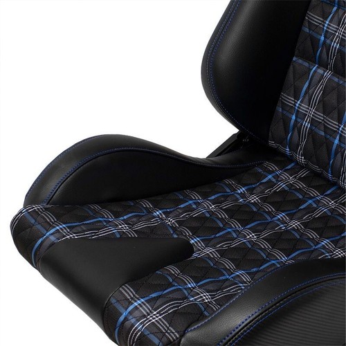 ATS GT x1 Universal Recline Sports Bucket Seat Plaid Check Edition