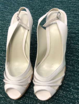 Carvela white wedges UK6.5 EU 41 CHARITY SALE | eBay UK