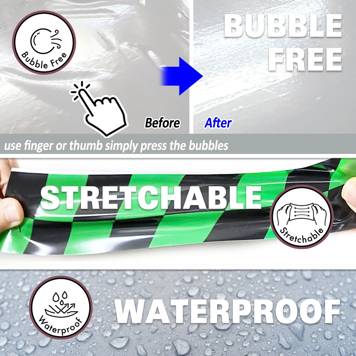 S06W L-Green 2-PIECE Decals Rim Stickers Fit ZX10R Ninja