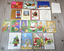 Vtg Mixed Lot of 41 NOS Christmas Cards - UNUSED Envelopes Retro - Made in USA