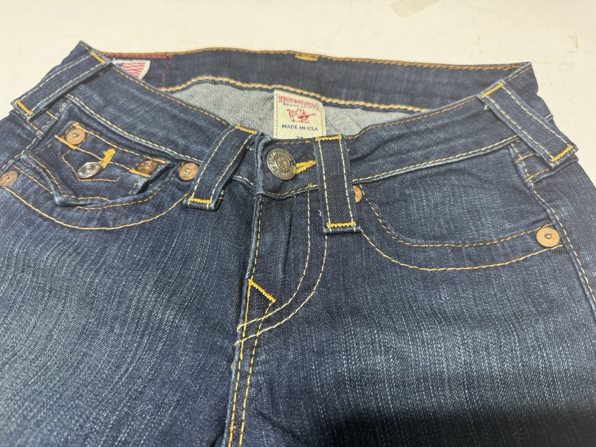 NEW True Religion Jeans Women US 24x 34 Becky Lowrise Bootcut