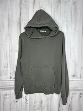 Joah Brown Green Pullover Hooded Sweatshirt Cotton Hoodie OS One Size