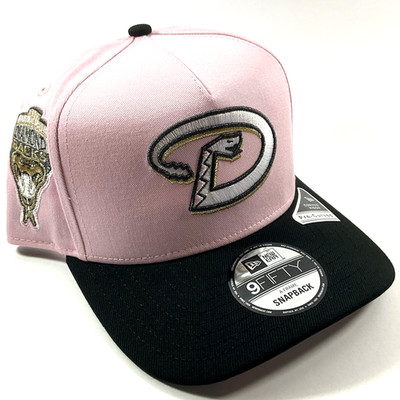 New Era AZ Diamondbacks Pink Metallic UV 9FIFTY A-Frame Snapback Hat Cap