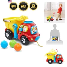 Drop and Go Dump Truck Yellow Toddler Toy Vehicles for 6 36