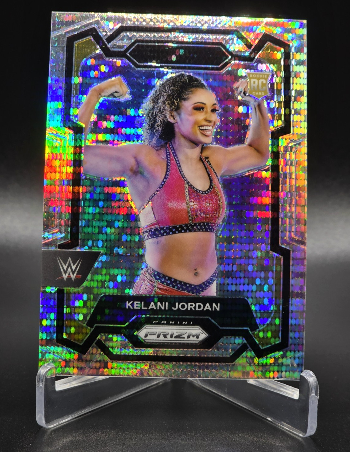2024 PANINI PRIZM WWE - Kelani Jordan RC Rookie Pulsar #'d /499