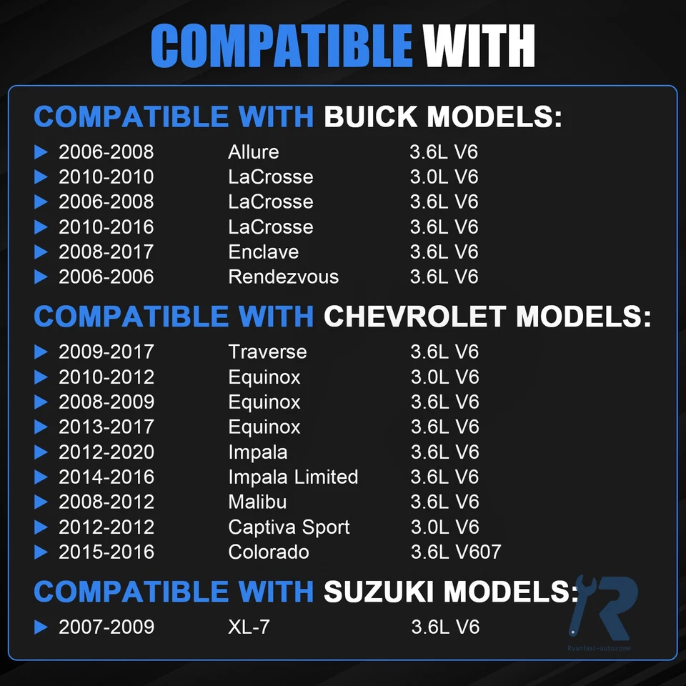 Motor de arranque apto para Chevy Traverse 09-17 GMC Acadia 07-16 3.6L 17986 17997 Foto 4 de 4