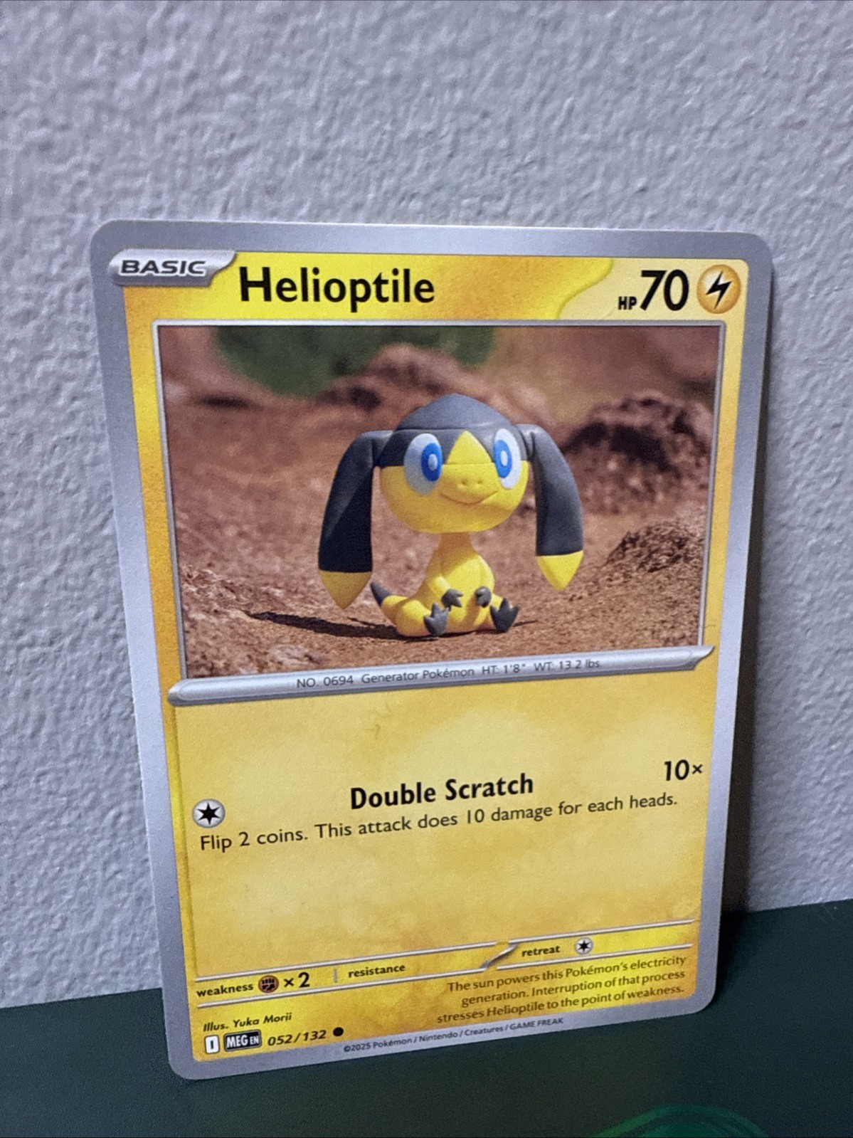Helioptile - 052/132 - Pokémon Mega Evolution 2025 - Common NM