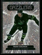 2022-23 Upper Deck NHL Series 2 Dazzlers Orange #DZ-58 Fredrik Karlstrom