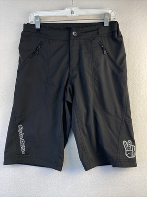 #ad Troy Lee Designs Skyline Mountain Bike Shorts Men#x27;s Size 30 Black EUC $24.74