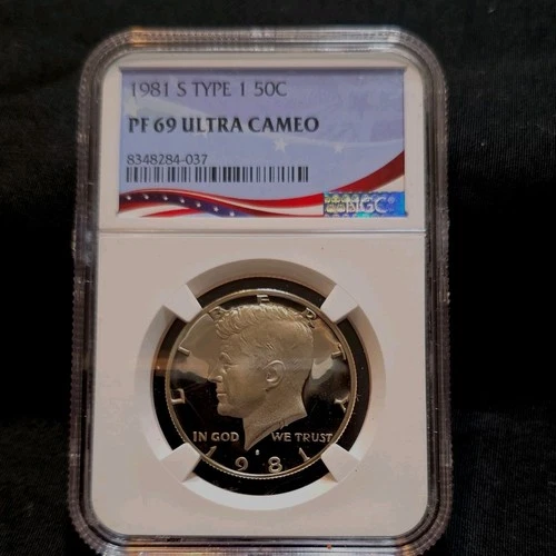 1981 Kennedy Half Dollar San Francisco NGC PF 69 Ultra Cameo Proof 50C