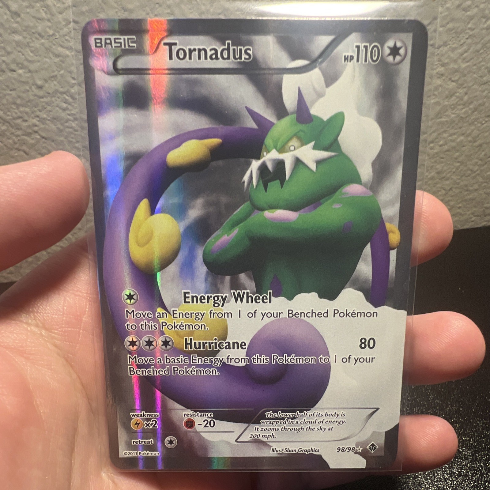 The Pokémon Company Pokémon TCG Tornadus 98/98 Emerging Powers Holo UR 110HP EN
