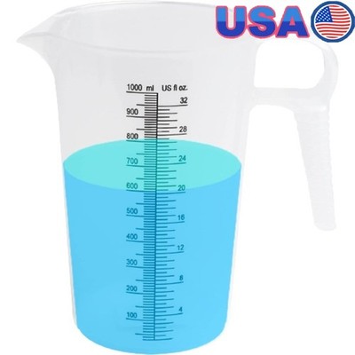 Durable Measuring Pitcher Plastic Gallon Pouring Cup Chemical Oil Measuring Tool