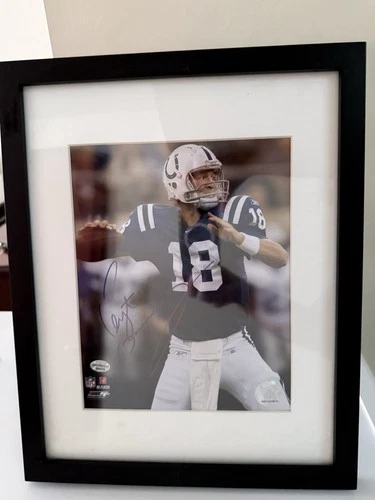 Peyton Manning Colts Picture Autograph