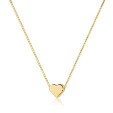 Heart Necklace for Women Trendy,14K Gold Plated Heart Necklace Dainty, Heart Cha