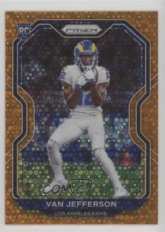 2020 Panini Prizm Rookie Orange Disco Prizm Van Jefferson #377 Rookie RC 0nr3