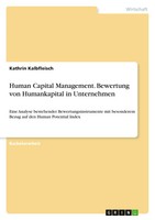Kathrin Kalbfleisch | Human Capital Management. Bewertung Von Humankapital In...