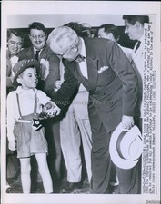 1949 Michael Folliard Meets Pres Truman In Washington D.C Children Wirephoto 7X9