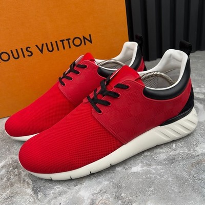 Louis Vuitton Fastlane Sneaker Rot Damier Mesh 7,5 LV oder 8,5 US oder 41,5 EUR